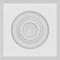 Ekena Millwork Standard Sedgwick Bullseye Rosette with Beveled Edge, 4"W x 4"H x 1/2"P ROSP040X040X050SDG03 - alternate 3